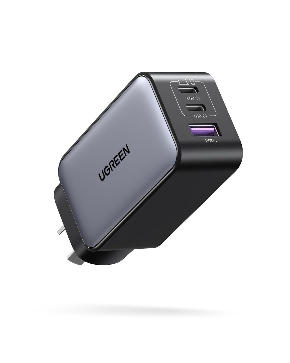 UGREEN USB C Charger 65W Nexode 3 Ports PPS GaN II PD Fast Charger Block | Compact Power Adapter for MacBook Pro, Dell XPS, iPhone 18 Pro Max/iPhone Duo/17/16, iPad, Pixel 10, Galaxy S26 Ultra PPS 45W