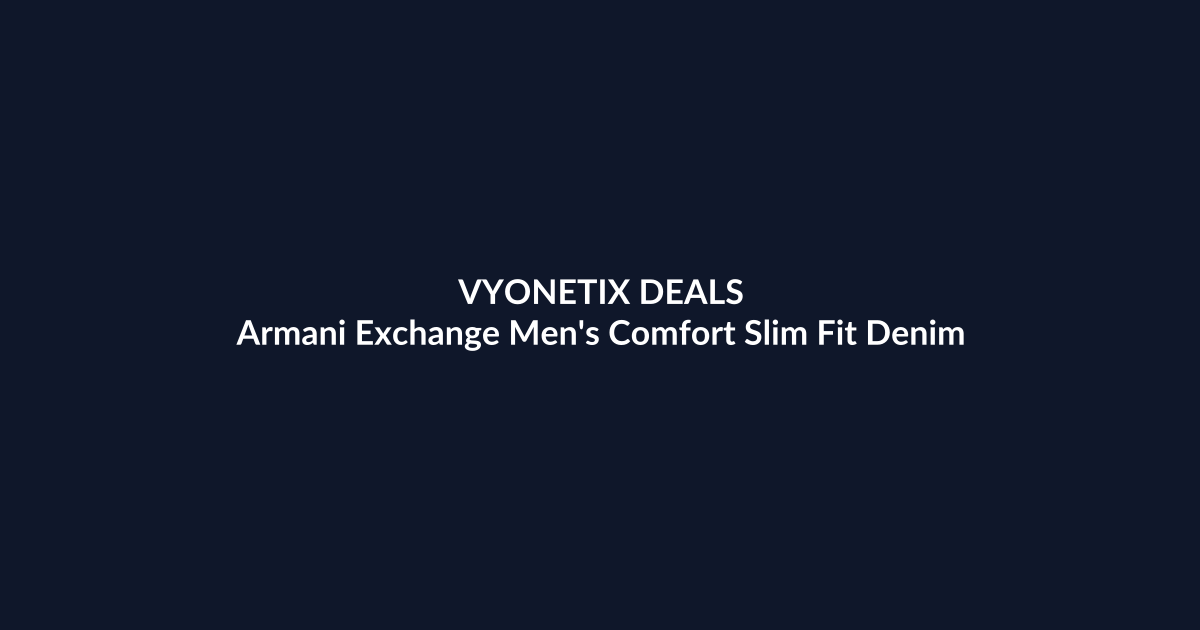 Armani Exchange Men’s Comfort Slim Fit Denim – $109.49 at Amazon