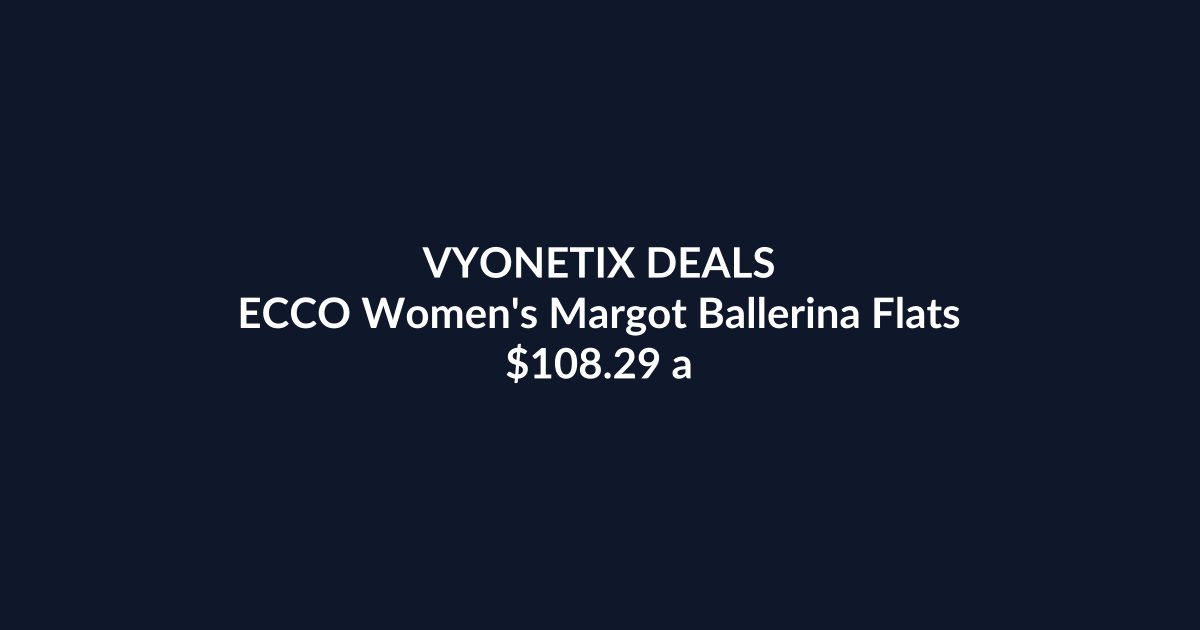 ECCO Women’s Margot Ballerina Flats – $108.29 at Amazon Australia