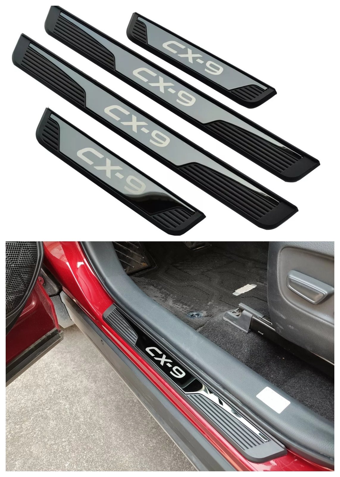 For Mazda CX9 Door Sill Cover Trim Strip Protector – $35.00 at eBay