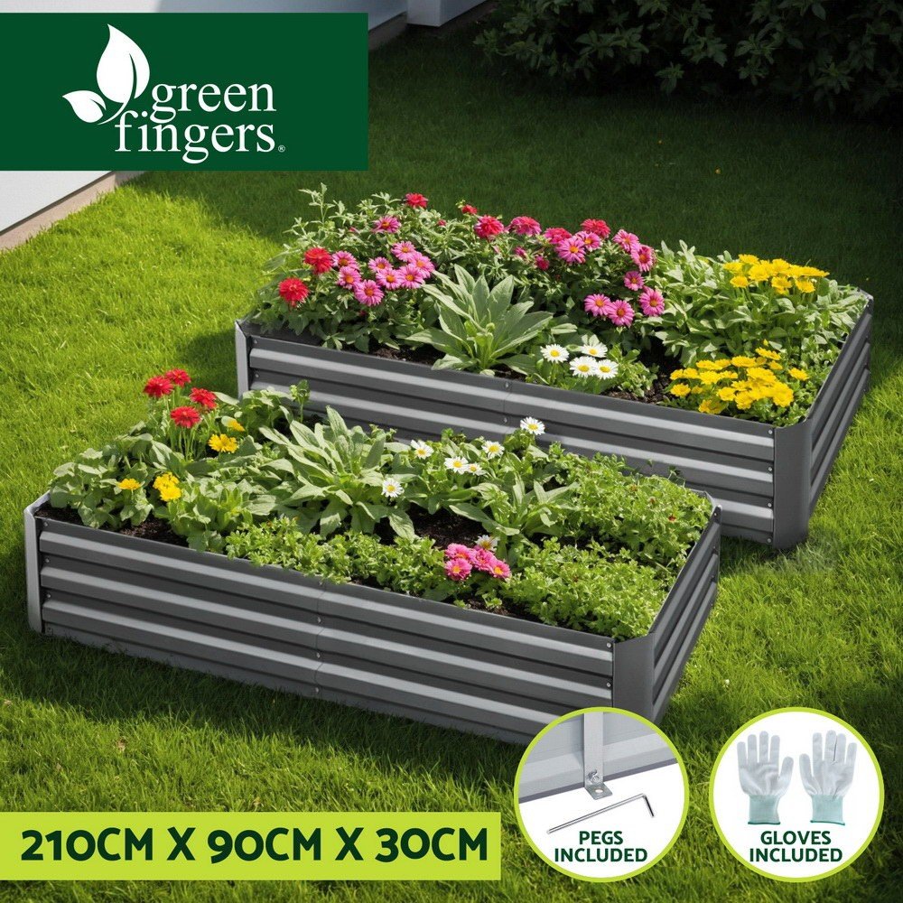 Green Fingers 2-in-1 Garden Bed 210x90cm Planter – $104.95 at eBay