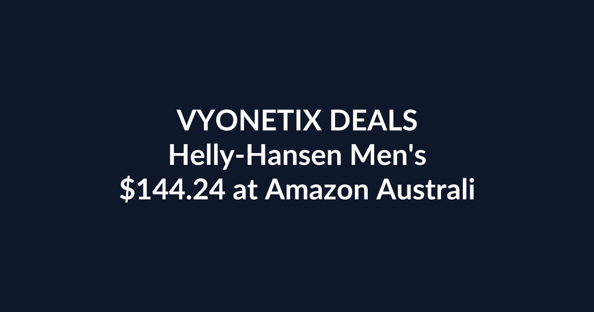 Helly-Hansen Men’s – $144.24 at Amazon Australia