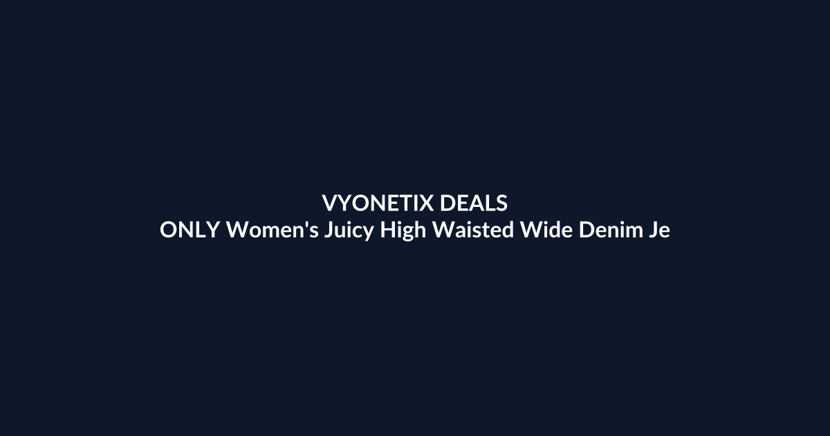ONLY Women’s Juicy High Waisted Wide Denim Jeans – $55.91 at Amazon