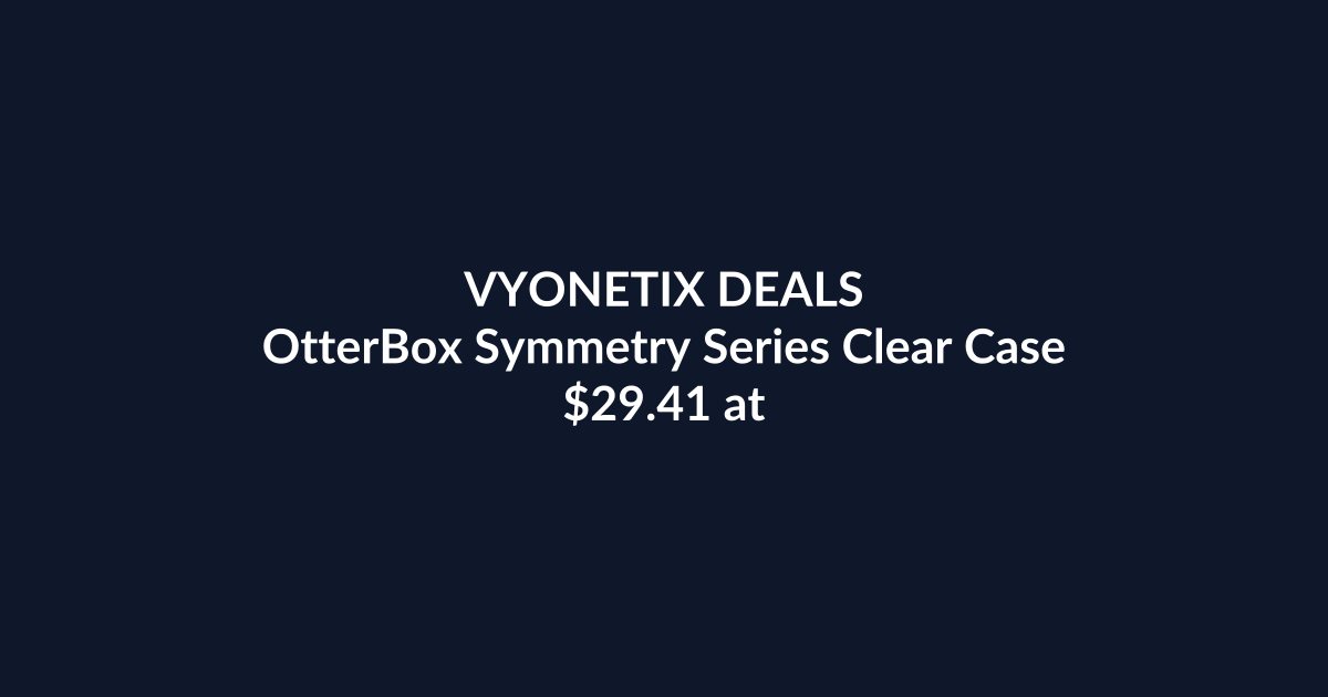 OtterBox Symmetry Series Clear Case – $29.41 at Amazon Australia