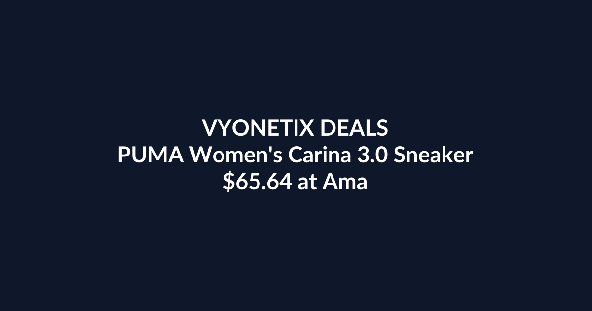 PUMA Women’s Carina 3.0 Sneaker – $65.64 at Amazon Australia