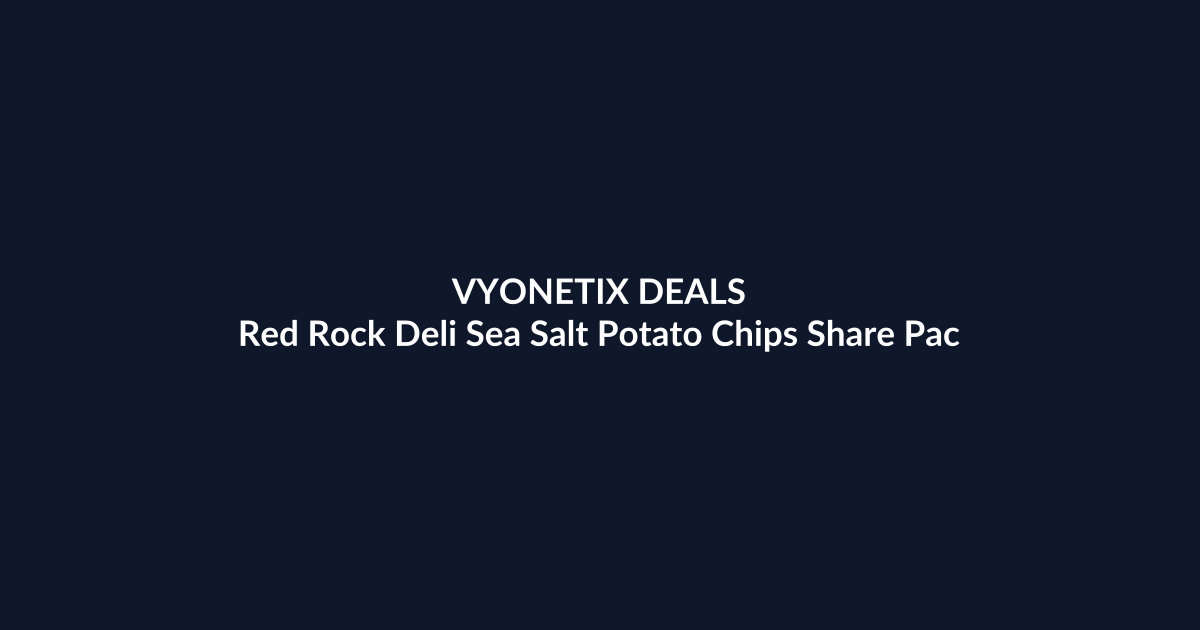 Red Rock Deli Sea Salt Potato Chips Share Pack 165g at Amazon Australia