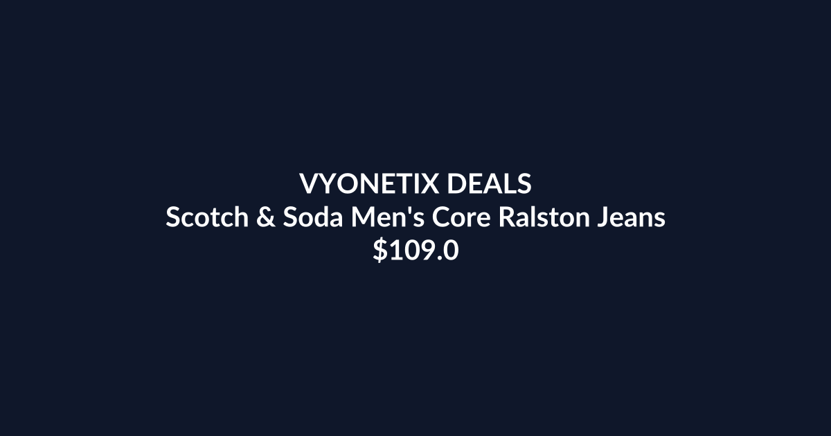 Scotch & Soda Men’s Core Ralston Jeans – $109.09 at Amazon Australia