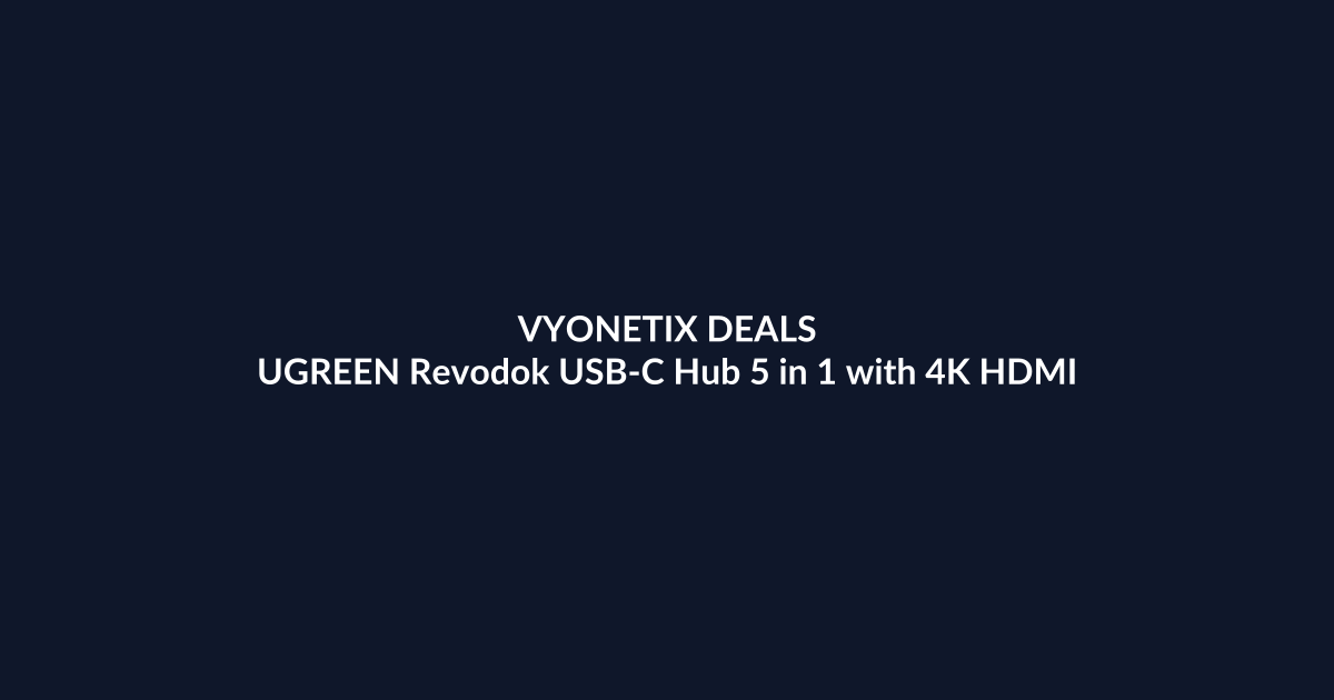 UGREEN Revodok USB-C Hub 5 in 1 with 4K HDMI – $22.79 at Amazon