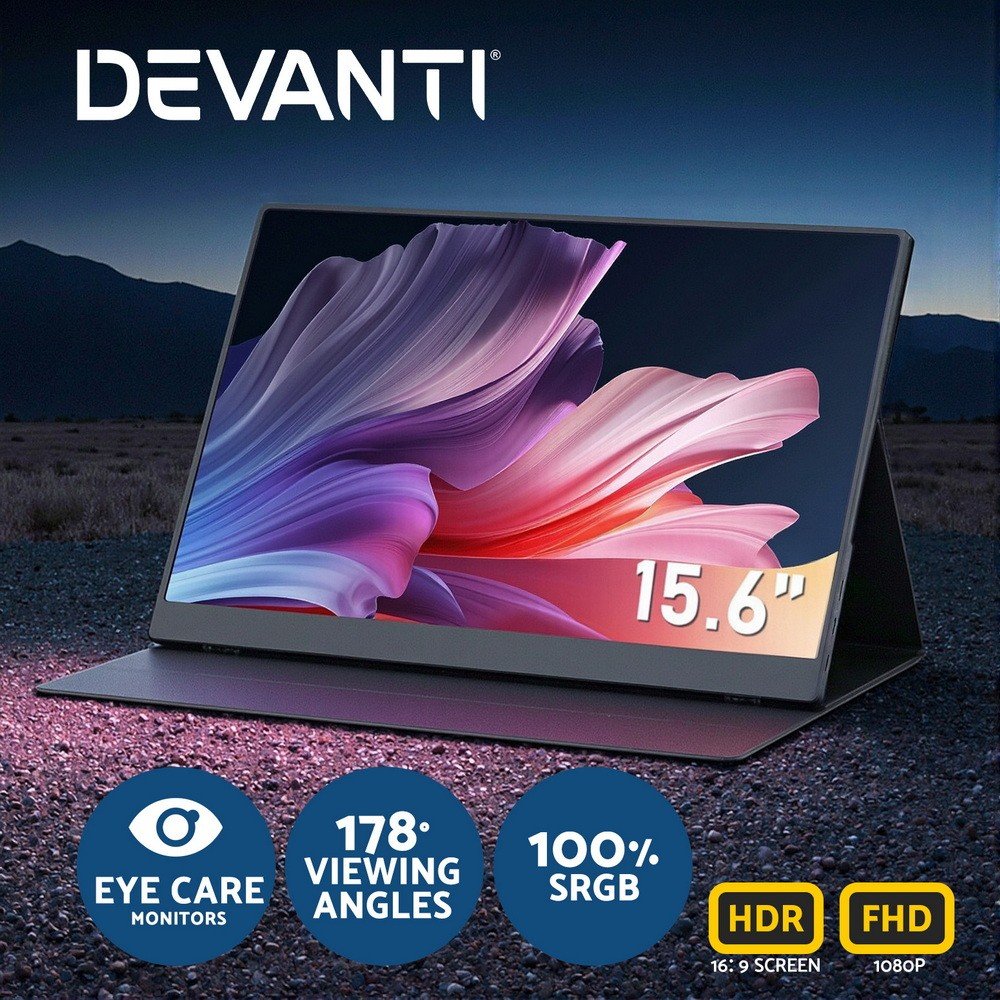 Devanti 15.6 Inch Portable Monitor FHD 1080P IPS – $129.95 at eBay