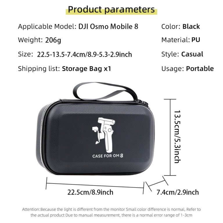For DJI Osmo Mobile 8 Gimbal Stabiliser Storage Bag – $16.82 at eBay
