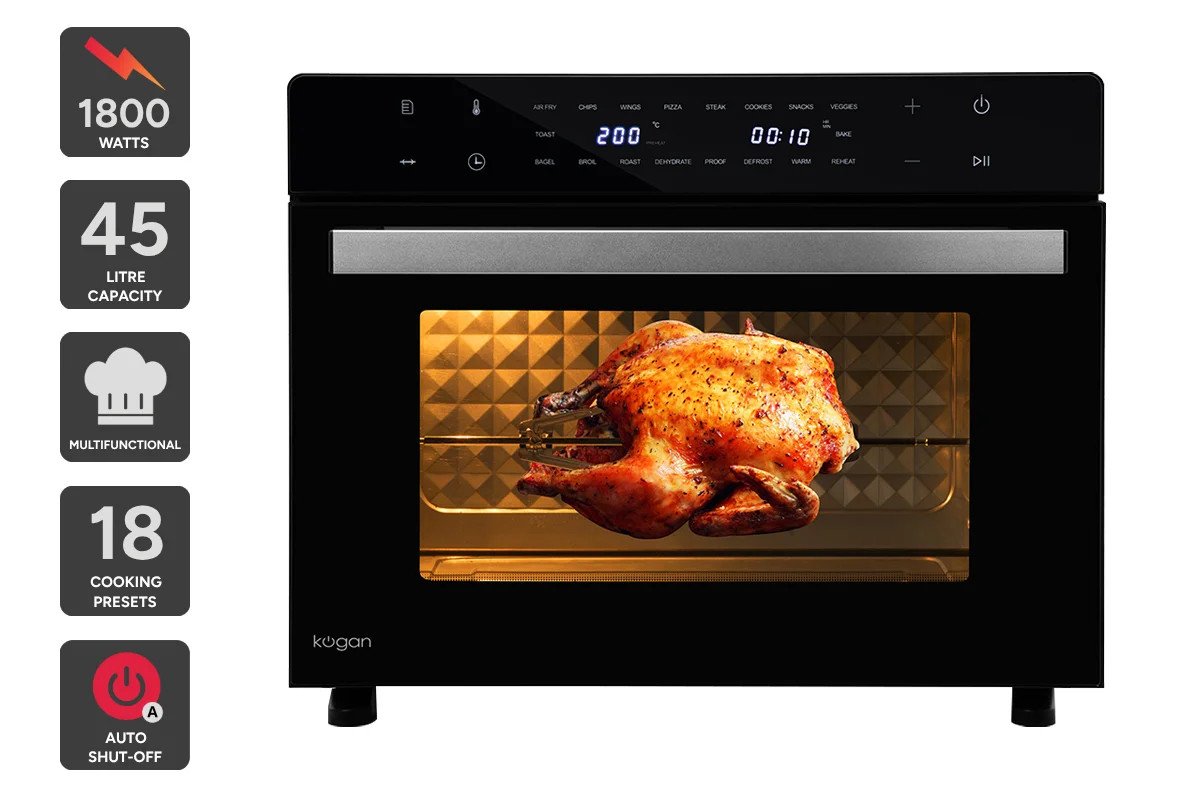 Kogan 45L XXXXL Digital Air Fryer Oven – $169.00 at eBay