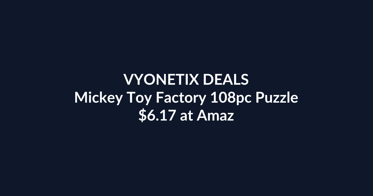 Mickey Toy Factory 108pc Puzzle – $6.17 at Amazon Australia
