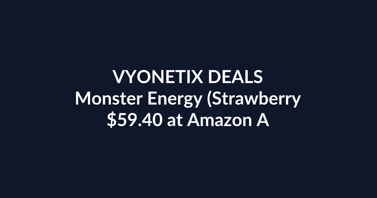 Monster Energy (Strawberry – $59.40 at Amazon Australia