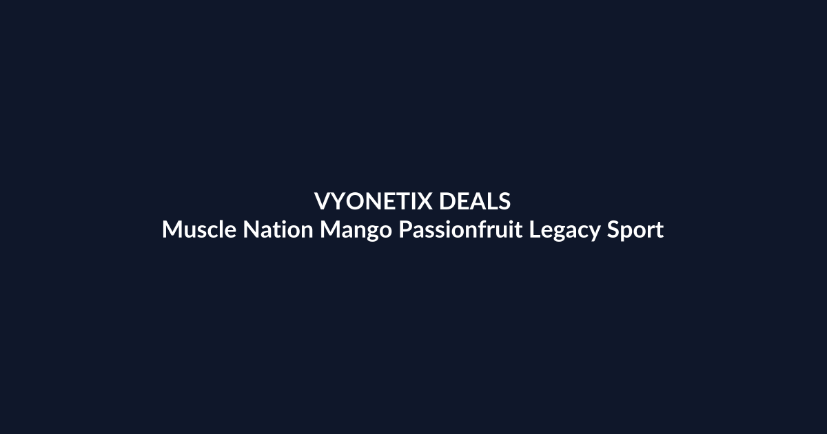 Muscle Nation Mango Passionfruit Legacy Sport – $27.00 at Amazon