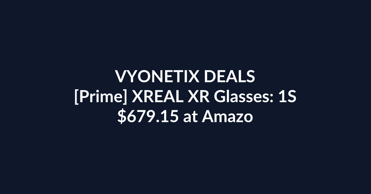 [Prime] XREAL XR Glasses: 1S – $679.15 at Amazon Australia