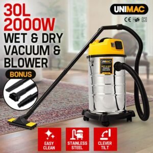 UNIMAC 30L Wet and Dry Vacuum Cleaner Blower – $149.00 at eBay