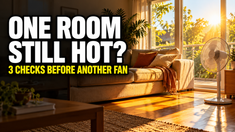 One Room Still Hot? 3 Checks Before Buying Another Fan or Air Conditioner